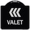 Signmission Valet Left Arrow Heavy-Gauge Aluminum Architectural Sign, 18" x 18", BS-1818-22772 A-DES-BS-1818-22772 - alternate 1